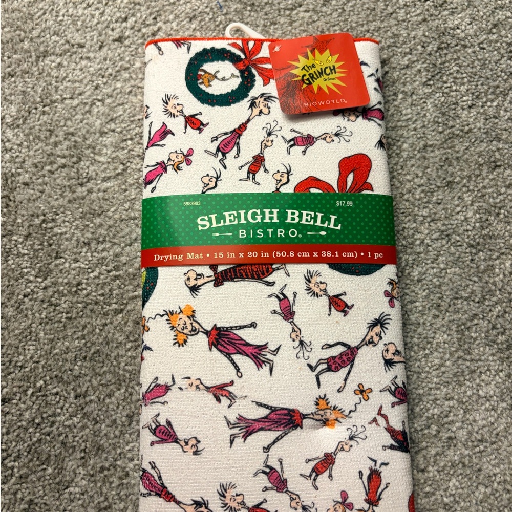 Grinch Drying Mat